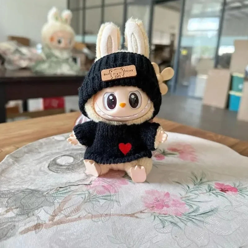 Knit Heart Sweater & Hat