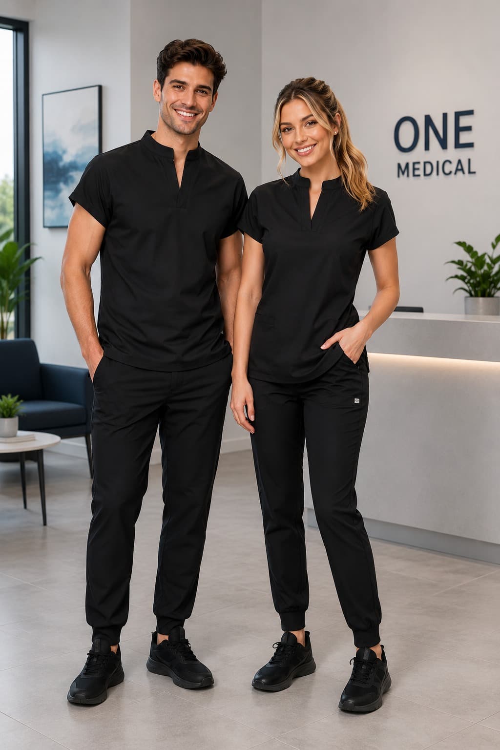 Set ONYX Cuello Mao — uniforme médico ONE MEDICAL